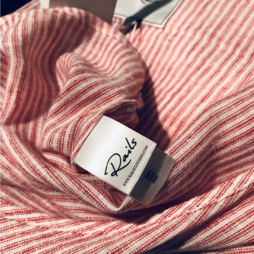 Rails 👏🏻👏🏻SOLD👏🏻👏🏻 Athena Top Scarlet  Stripe NWT! 🌺 - Picture 6 of 8